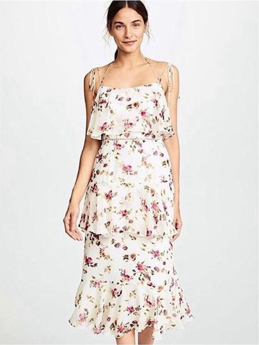 WAYF floral maxi dress sz S